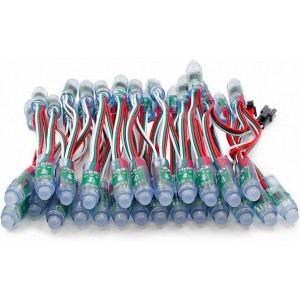 全彩外露穿孔字LED燈串SD卡控制器的接線方法？