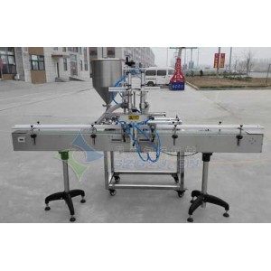 星火風(fēng)味玫瑰醬灌裝機(jī)：雙頭灌裝、大顆粒醬料