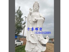 寺廟雕塑觀音菩薩石雕，寺院裝飾漢
