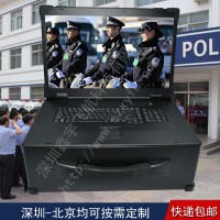 21寸上翻4U工業(yè)筆記本電腦外殼軍工加固一體機(jī)工業(yè)便攜機(jī)機(jī)箱