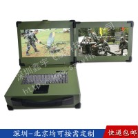 15寸雙屏工業(yè)便攜機(jī)機(jī)箱定制加固筆記本外殼軍工定制