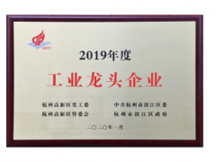 中控技術(shù)榮膺濱江區(qū)“2019年度工業(yè)龍頭企業(yè)”