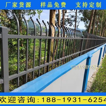 珠海廠房外墻鋅鋼護(hù)欄 社區(qū)圍墻鐵圍