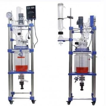 實(shí)驗(yàn)室雙層玻璃反應(yīng)釜10L20L30L50L 