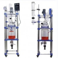 實驗室雙層玻璃反應釜10L20L30L50L 不銹鋼反應器