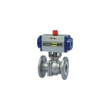 氣動球閥 Q641F意威法蘭式氣動球閥 