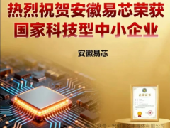 安徽易芯成功入選國家科技型中小企業(yè)庫！