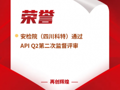 安檢院（四川科特）通過API Q2第二次監(jiān)督評(píng)審